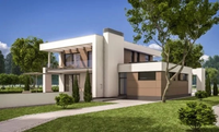 Villa en acier préfabriquée de luxe Maison intelligente dimension personnalisée courte période Villa en acier léger Villa familiale préfabriquée 3 pièces