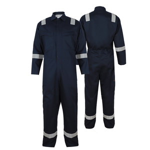 โลโก้ที่กําหนดเอง OEM ผ้าฝ้าย 100% ป้องกันไฟฟ้า coverall ความปลอดภัยวิศวกรรมเครื่องกลเครื่องแบบช่างเชื่อมน้ํามันและสนาม coverall - Product Image 1