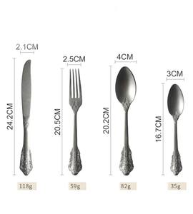 Ensemble de couverts en argent au design royal vintage, couverts élégants pour les réunions de famille, les mariages ou les repas quotidiens, fabriqués à la main en Inde - Product Image 6