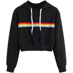 Sudaderas con capucha personalizadas de punto ecológicas transpirables con figuras de hombros caídos informales de Venta caliente hechas por profesionales para mujer - Product Image 4