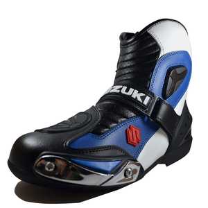 Zapatos de moto de cuero genuino Moda clásica Grapa Durabilidad Timeless Elegante Biker Racer Motoshoe Cómodos zapatos de montar - Product Image 2