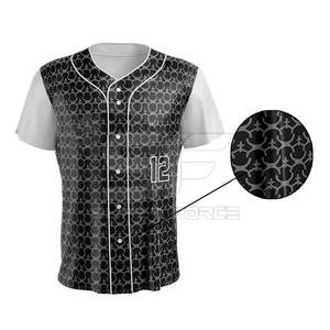 เครื่องแบบเบสบอลผ้าตาข่ายระบายอากาศชุดเบสบอลออกแบบได้ตามต้องการพร้อมโลโก้ของทีม - Product Image 4