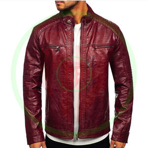 Veste en cuir véritable originale pour homme, veste en cuir classique et élégante, vestes en cuir de haute qualité pour homme - Product Image 5