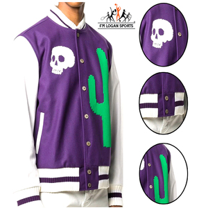 Veste de base-ball décontractée pour homme, coupe Slim, saison printemps automne, personnalisé, imprimé, par FM LOGAN SPORTS - Product Image 6