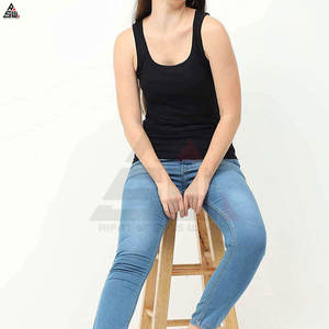 Débardeur Athlétique Personnalisable pour Femmes, Couleur Personnalisable, Logo Personnalisé, 100% Coton - Product Image 2