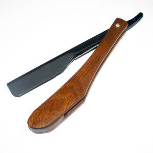 Maquinilla de Afeitar Desechable de Alta Calidad con Mango de Madera, Cuchilla Única de Acero Inoxidable para Afeitar Bikini y Barberías - Product Image 1