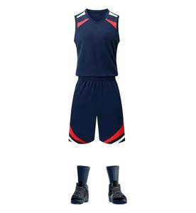 ชุดบาสเก็ตบอลสไตล์อเมริกันน้ำหนักเบาทนทานคุณภาพสูงแห้งเร็วระบายอากาศได้ดีสำหรับการแข่งขันฝึกซ้อมทีม - Product Image 4