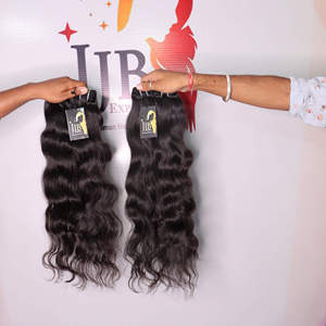 Proveedores de cabello virgen camboyano sin procesar crudo, venta al por mayor, mechones de cabello indio Temple, mechones de cabello sin procesar - Product Image 1