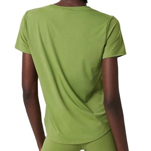 T-shirts de sport d'été amples et décontractés pour le yoga, hauts d'entraînement moulants à manches courtes pour femmes 2026 - Product Image 2