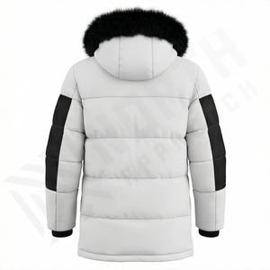 Top Design Hooded Men Parka Jacket Customized Cotton <b>Thermal</b> Insulated Windproof Heavyweight Snow Outer - Product Image 2