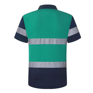OEM Premium Quality <b>Security</b> Polo Shirts Work wear Safety Polo Shirt 100% Cotton Hi Viz Safety Polo T-shirt with Reflective <b>Tape</b> - Product Image 6