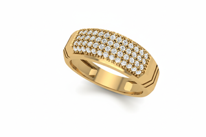 Anillo Nexus de Oro de 14K y Diamantes para Hombre - Product Image 4