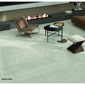 Carreaux de sol en porcelaine sans fin aspect marbre brillant 600x1200, solution d'intérieur haut de gamme - Product Image 1