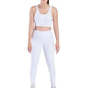 Best Quality High Waist Two Piece Fitness Yoga Pants Push up <b>Vest</b> Seamless Breathable Lightweight Elastic Sports Set for Women - Product Image 1