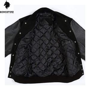 Men's Casual <b>Wool</b> Varsity Jacket Winter Stand Collar Windproof Light Comfortable Letterman Style with Customizable OEM Service - Product Image 4