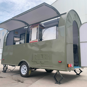 ACB Mobile Food Trailer 13ft Fiberglass Square Box Commercial Use Outdoor Street Food Cart - Product Image 1