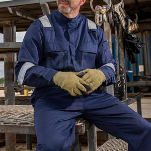 Overoles de alta visibilidad al por mayor, de poliéster y algodón, con tiras reflectantes para construcción, trabajo en carreteras y seguridad laboral. - Product Image 1