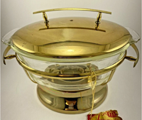 OEM ODM, chauffe-plats personnalisés pour ustensiles de cuisine, avec pot de stockage incroyable, chauffe-plats en cuivre martelé de haute qualité