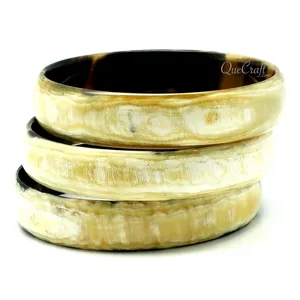 2025 alta calidad hecha a mano señoras joyería de moda de lujo hecha a mano brazaletes de cuerno Natural multicolor buey búfalo Decoración - Product Image 2