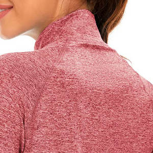 Meilleur sweat col montant manches longues polyester tissu tenue décontracté anti-rides respirant sweat-shirt et sweats à capuche pour femme - Product Image 5