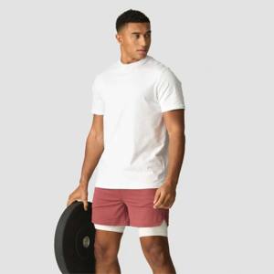 2. Pantalones cortos atléticos para hombre de alto rendimiento: Diseño de doble capa con soporte de compresión incorporado para correr y gimnasio - Product Image 1