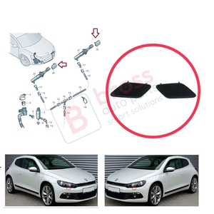 Juego de Tapas para Lavafaros BSP1017 1K8807937 1K8807938 para Scirocco 2015-2017 1K8807937, 1K8807937GRU, 1K8807938 - Product Image 3