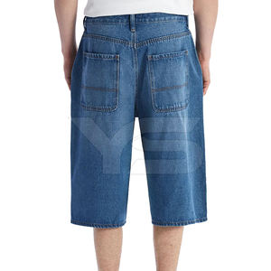 Mens <b>High</b> <b>Waist</b> Casual Denim <b>Jeans</b> <b>Shorts</b> Breathable Streetwear with Button Decoration for Summer - Product Image 4