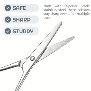 <b>Beard</b> cutting tools scissors for facial hair shaping procedures <b>Beard</b> grooming maintenance scissors for salon and <b>care</b> use - Product Image 5