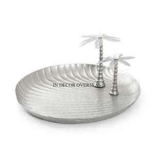 Most Demanding White Color Powder Premium Quality Metal Made Hotel And Restaurant <b>Food</b> Serving <b>Tray</b> In Competitive Price - Product Image 6