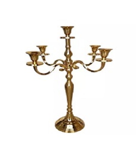CANDELABRO DE COLOR DORADO CON ESTILO CENTRO DE BODA PORTAVELAS SOPORTE DE VELA PARA EL HOGAR Y DECORACIÓN PORTAVELAS PARA USO DOMÉSTICO - Product Image 6