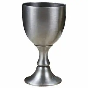 Greatest Quality Metal Round Shape Wine and Beer Goblet Handmade Silverware Barware Stainless Steel Glasses