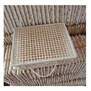Vietnam bambou osier Design rustique boîtes-cadeaux de taille personnalisée paniers de rangement pour la décoration de festival gâteau de lune-KingCraftViet KBB07 - Product Image 1