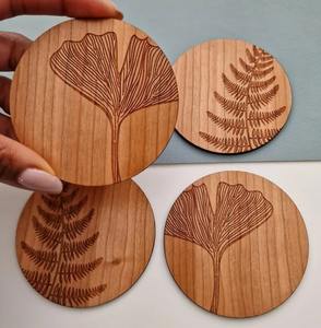 Premium Quality Wooden Coaster with <b>Polished</b> Surface Easy Cleaning Cup Holder for Daily Use Long Lasting Durability - Product Image 5
