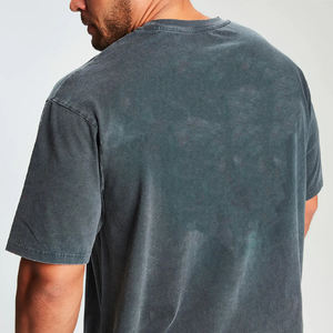 Camiseta de Verano con Estampado Gráfico Personalizado, Estilo Urbano Vintage, 250GSM, Talla Grande, Lavado Ácido, 100% Algodón, Gruesa, Antiarrugas, Manga Corta - Product Image 6