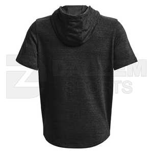 Venta al por mayor de logotipo personalizado para hombre Slim Fit verano Camisetas de manga corta con capucha gimnasio Tops Sudadera con capucha Casual Jersey camisa de los hombres - Product Image 2