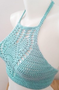 <b>Crochet</b> Crop, <b>Crochet</b> Top, <b>Crochet</b> Bikini, Top Crop, Beach Wearing, Festival Crop - Product Image 2