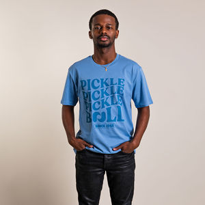 Camiseta personalizada de Pickleball con cuello redondo para hombre, camisetas de Pickleball de manga corta de secado rápido de alta calidad, camisetas deportivas personalizadas OEM - Product Image 5