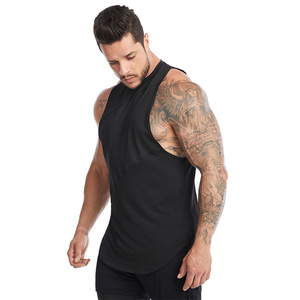Camiseta Deportiva sin Mangas para Hombre, Estilo Hip Hop, de Spandex/Algodón, Cuello Redondo, Ligera, Anti-UV, Transpirable y de Secado Rápido - Product Image 4