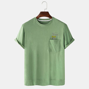 Nouvelle Arrivée 2025 T-shirt Homme 100% Coton Uni Coupe Classique Personnalisable Impression Haute Qualité Séchage Rapide Respirant - Product Image 1