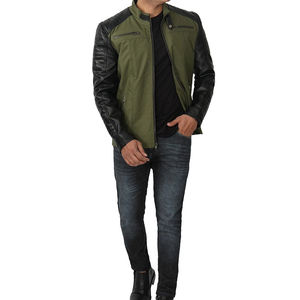 2024 veste d'hiver pour hommes avec High Street Style véritable peau de mouton col montant XL toile Logo personnalisé en gros - Product Image 5