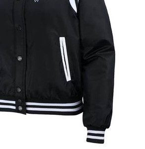 Últimos diseños de chaqueta Varsity de satén para mujer, chaqueta Varsity de alta calidad, venta al por mayor, chaqueta Varsity de satén para mujer - Product Image 3