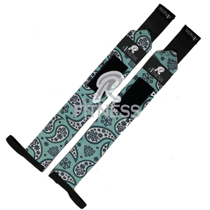 Bandes de poignet antidérapantes en polyester et coton de haute qualité avec fermeture auto-agrippante pour la musculation, le powerlifting et les entraînements de force - Product Image 5