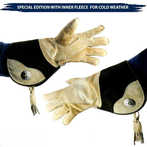 ถุงมือหนังนูบัคพรีเมียมสำหรับการเลี้ยงเหยื่อแบบ Thermal-Falconry ปรับแต่งได้ ทนทาน เป็นมิตรกับสิ่งแวดล้อม ใช้ได้ทุกฤดู สินค้ามาใหม่ ผลิตจากหนังกลับคุณภาพพรีเมียม - Product Image 3