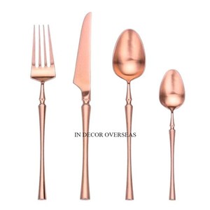 Ensemble de couverts en métal de haute qualité, de haute qualité, plaqué or, couverts de designer unique, fourniture de vaisselle - Product Image 6