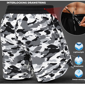 Pantalones cortos de MMA de alta calidad para hombre de servicio OME, diseño superior de cintura elástica cómodo, ropa de lucha ecológica para boxeo marcial - Product Image 3