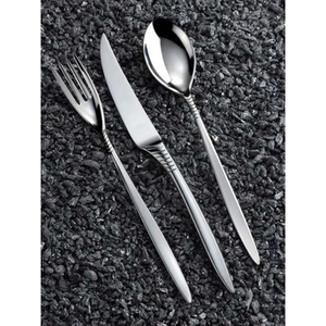 Elegant <b>Flatware</b> Set in Stainless Steel with Gold Glitter Handle Perfect for Weddings and Special Occasions from India - Product Image 6