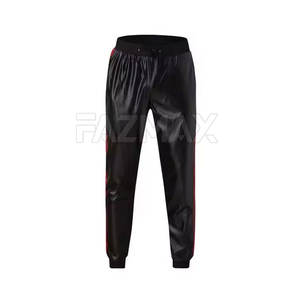 Venta caliente personalizado hombres chándal de cuero para la venta en línea Casual moda desgaste chándal de cuero para los hombres - Product Image 3