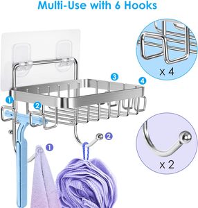 Porte-savon de salle de bain, accessoire de rangement élégant pour la zone de douche, support mural en acier inoxydable pour savons, métal personnalisable - Product Image 3