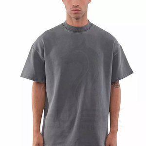 เสื้อยืด GSM เฮฟวี่เวทคุณภาพสูง240,เสื้อยืดขนาดใหญ่สำหรับผู้ชายผ้าฝ้ายพิมพ์ลายแบบกำหนดเอง - Product Image 4