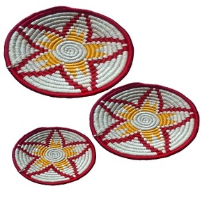 El más nuevo diseño de alta calidad, placa de pared de hierba Sabai Natural, decoración de pared redonda, cesta colgante para decoración de pared del hogar - Product Image 5